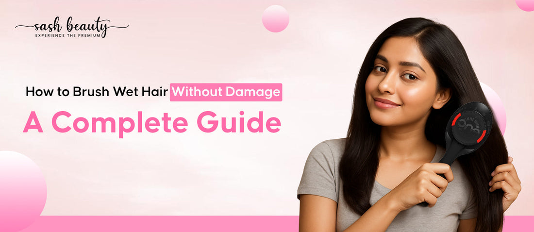 How to Brush wet hair